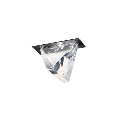 Fabbian Tripla LED-Einbauleuchte in Anthrazit, dekorative Decken-Einbauleuchte für Bad, Flur und Wohnbereich