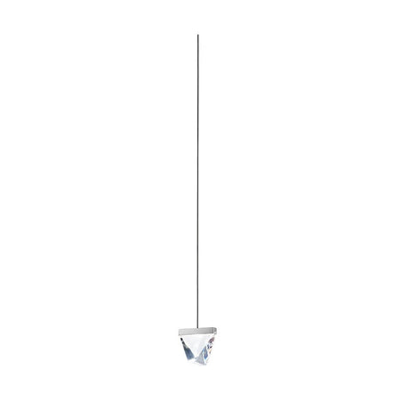 Fabbian Tripla LED-Hängeleuchte 9m Abhängung ohne Baldachin, modernes Design mit Kristallakzent.