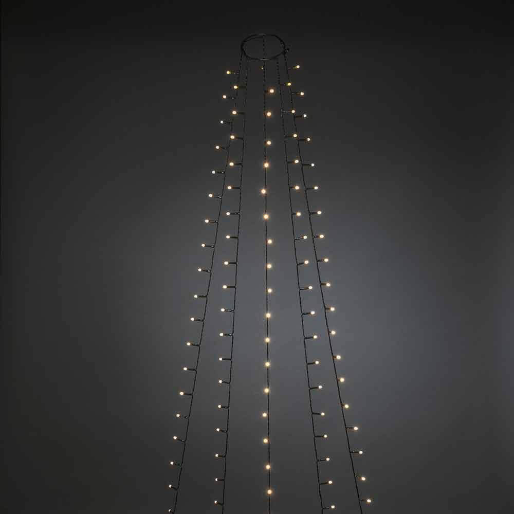 Feierlicher LED Baummantel mit Befestigungsring IP20 für festliche Dekoration in verschiedenen Räumen.