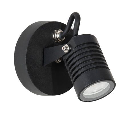 Fend LED Außenwandleuchte Base Hoch 3000K Schwarz IP65 (2)