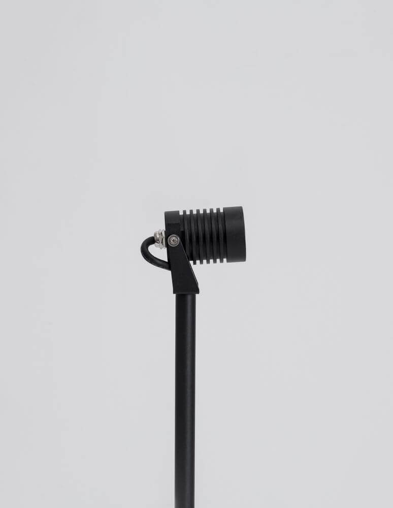 Fend LED Außenwandleuchte Poller 3000K Schwarz IP65 - minimalistisches Design aus Aluminium mit ausrichtbarer Lichtquelle.