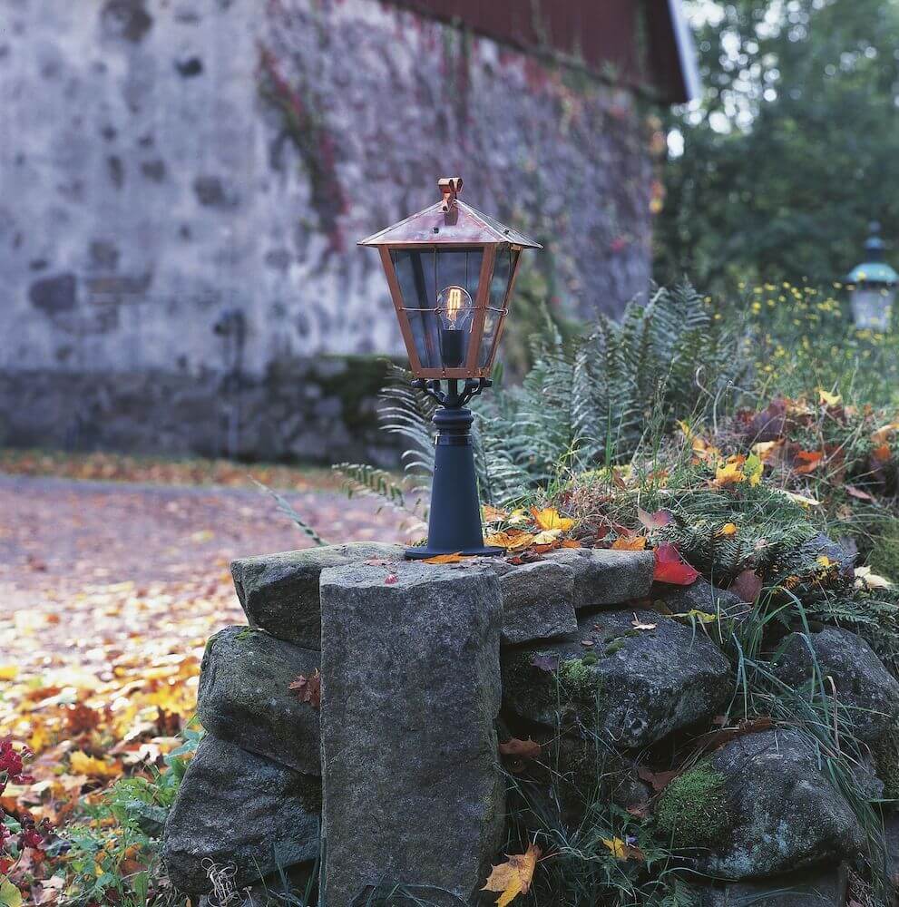 Fenix lampehode kobber, akrylglass (uten sokkel, påle)