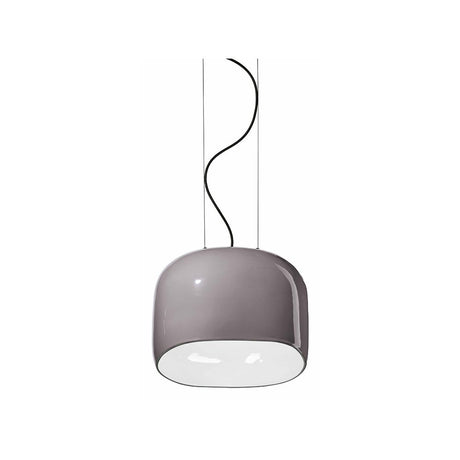 Ferroluce Ayrton L Hängeleuchte 38cm in trendigem Design, schwebend mit elegantem grauem Finish.