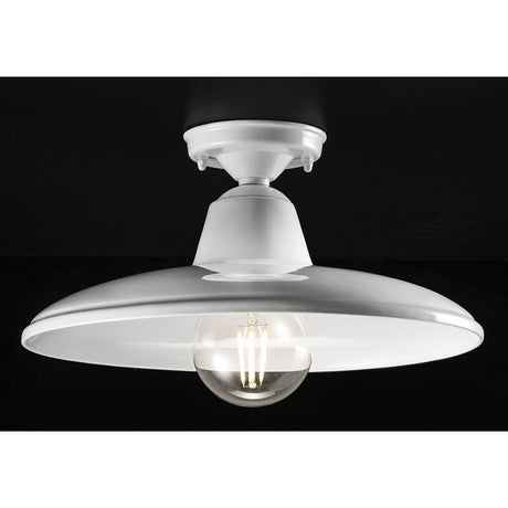 Ferroluce B&W Deckenleuchte - elegante Retro-Deckenlampe mit hochwertiger Verarbeitung und handgemachter Keramik.