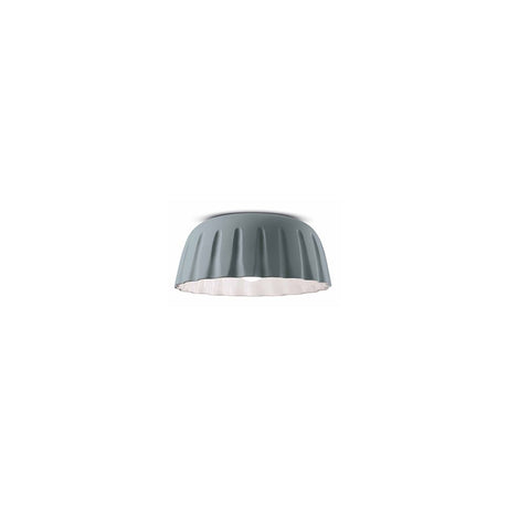 Ferroluce Madame Gres Deckenleuchte klein Ø 40cm in grauem Design für stilvolle Beleuchtung.