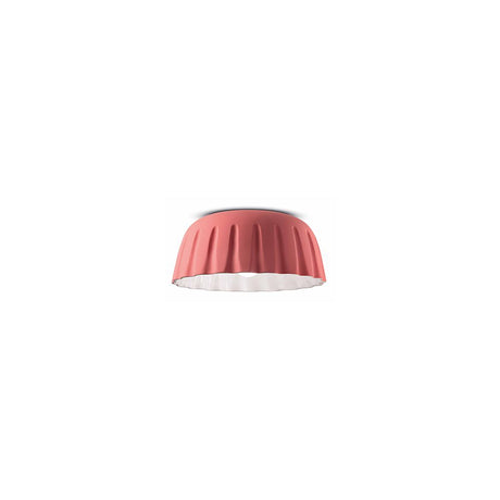 Ferroluce Madame Gres Deckenleuchte klein Ø 40cm in rosa, elegante Deckenleuchte aus Keramik.