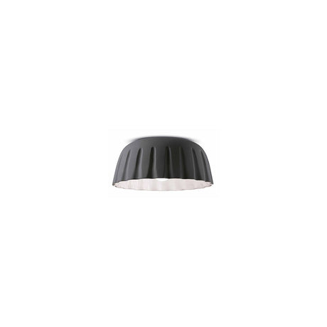 Ferroluce Madame Gres Deckenleuchte klein Ø 40cm in elegantem Schwarz für stilvolle Innenräume.