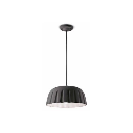 Ferroluce Madame Gres M Hängeleuchte in stilvollem Schwarz mit eleganter Form, ideal für modernes Wohnen.