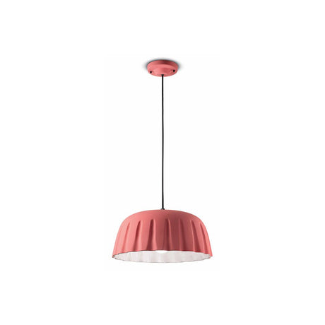 Ferroluce Madame Gres M Hängeleuchte in Rosa mit geschwungenen Formen und modernem Design