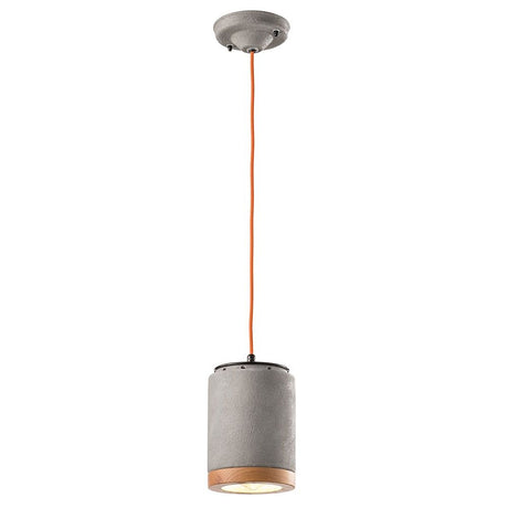 Ferroluce Mateca Hängeleuchte mit Holz-Aufsatz Ø 12,5cm in modernem Design und hochwertiger Verarbeitung.