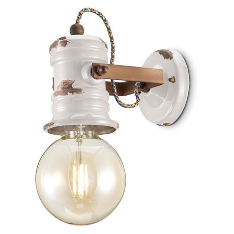Ceramiczna lampa ścienna Ferroluce Urban