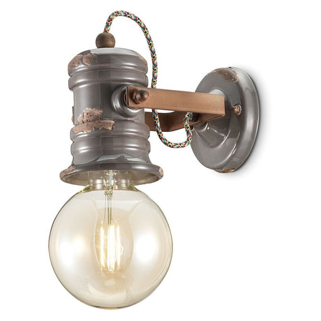 Ceramiczna lampa ścienna Ferroluce Urban