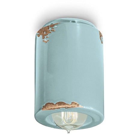 Ferroluce vintage plafondlamp Ø 8,5 cm