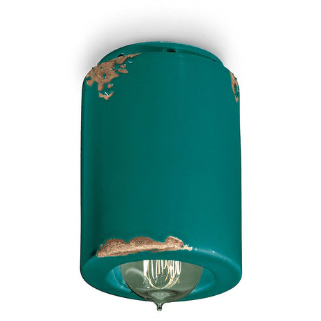 Ferroluce vintage plafondlamp Ø 8,5 cm