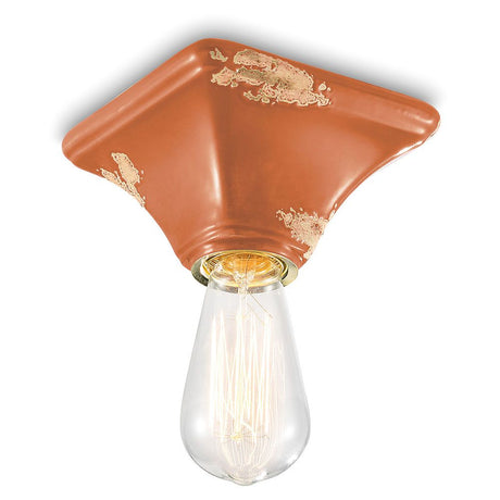 Ferroluce vintage plafondlamp gemaakt van keramische 9 cm