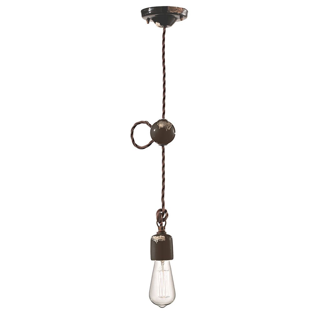 Ferroluce Vintage Hängeleuchte Ø 5,5cm