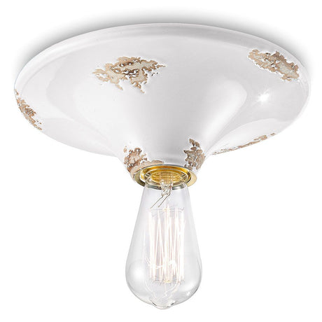 Ferroluce vintage keramische plafondlamp Ø 25 cm