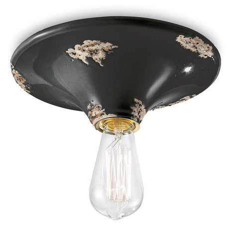 Ferroluce vintage keramische plafondlamp Ø 25 cm