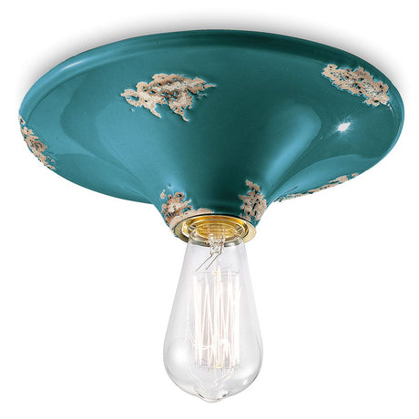 Ferroluce vintage keramische plafondlamp Ø 25 cm
