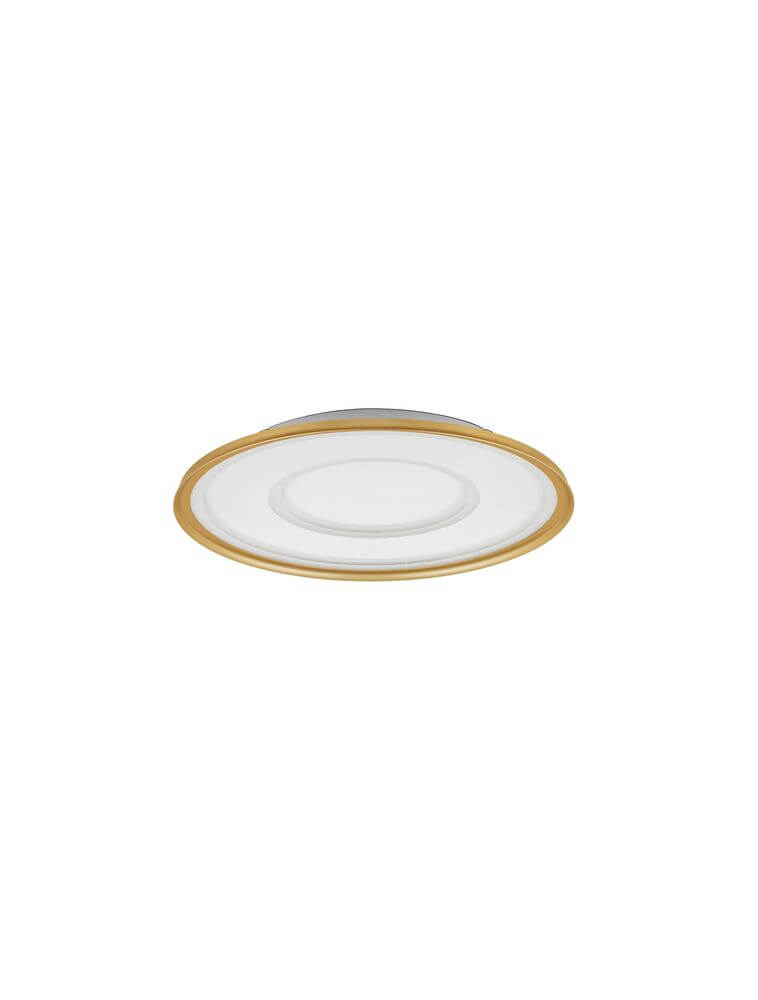 Figin LED Deckenleuchte 2-flammig 2700 5000K Weiß, Gold mit modernem Design und dimmbarer Funktion.