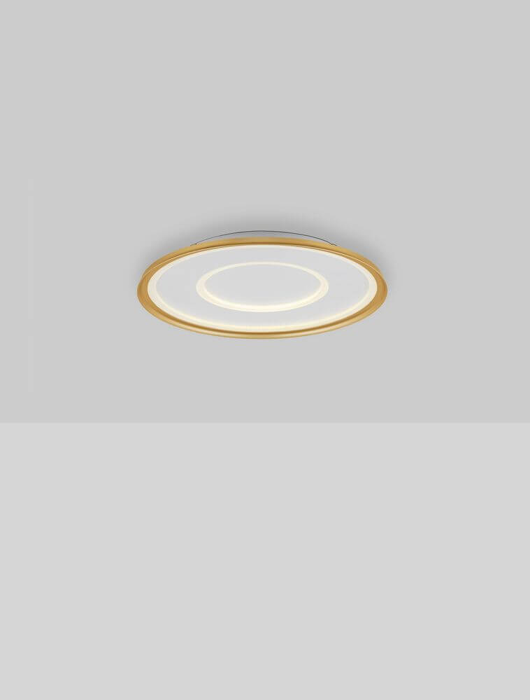 Figin LED Deckenleuchte 2-flammig 2700 5000K Weiß, Gold in modernem Design.