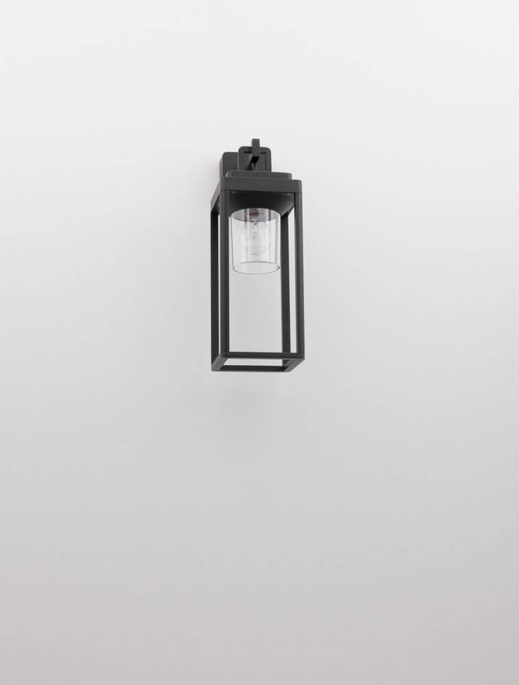 Figo Außenwandleuchte Up Anthrazit IP65, moderne Außenleuchte aus Aluminium für Balkon und Terrasse.