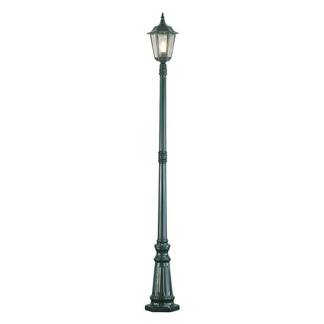 Firenze lampada da esterno da percorso verde, vetro trasparente si inserisce con eleganza negli spazi esterni e offre una luce raffinata per i giardini.