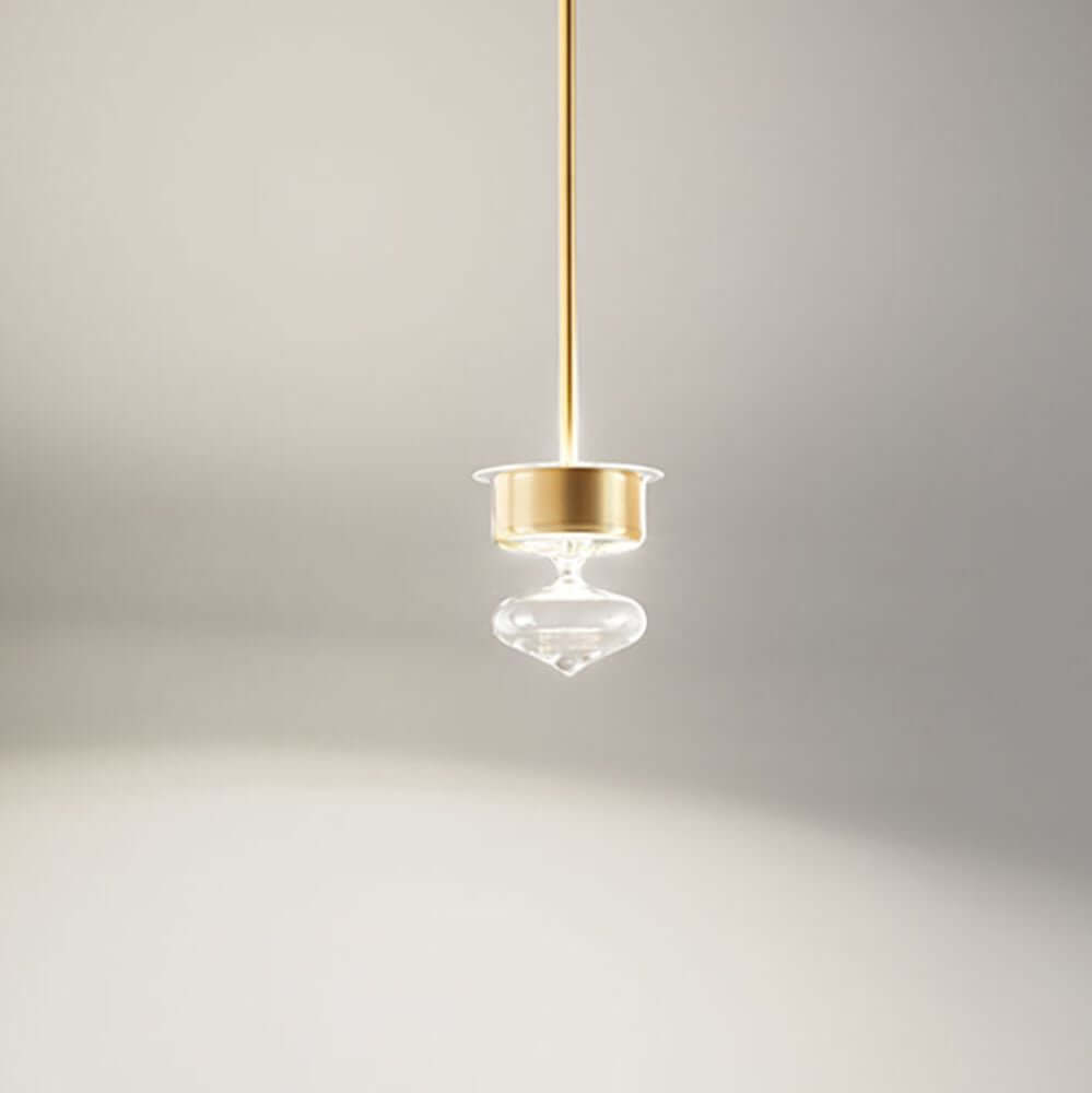 Desideria Pumo Brosilikatglas (ohne Abhängung) in klarer Ausführung, dekorativ und elegant.