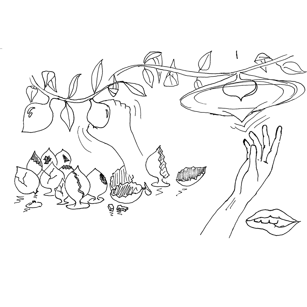 Desideria LED Hängelampe in Pumoform aus handgeblasenem Brosilikatglas, Ø 9cm, filigranes Design für elegantes Ambiente