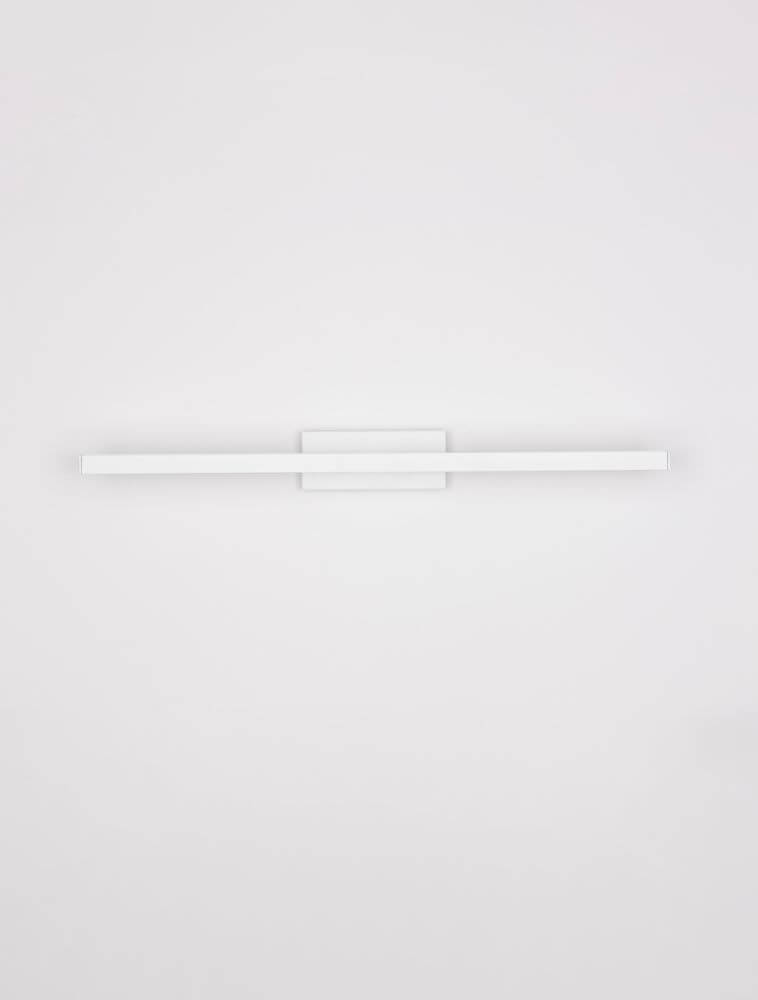 Flat LED Wandleuchte 3000K IP44 in modernem Design an der Wand montiert.