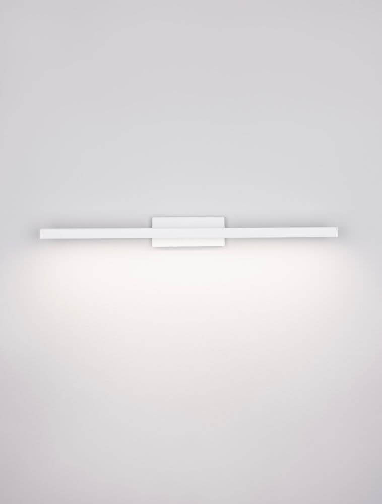 Flat LED Wandleuchte 3000K IP44 in modernem Design mit neutralweißem Licht.