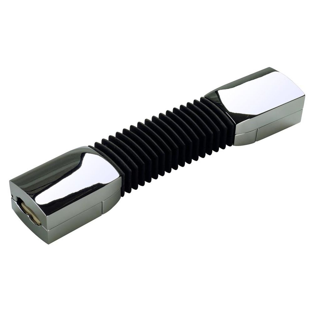 FlexVerbinder für EASYTEC II Chrom, flexibler Verbinder für Hochvolt Schienen-System.