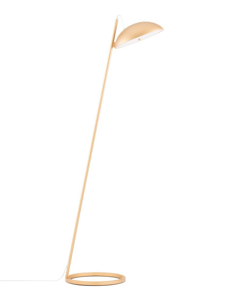 Flute LED Stehlampe H 153cm 3000K in minimalistischem Design mit warmem Licht.