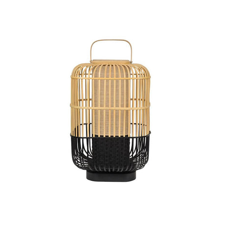 Forestier Bamboo Square Tischlampe aus Holz und Bambus mit elegantem Design und praktischem Griff.