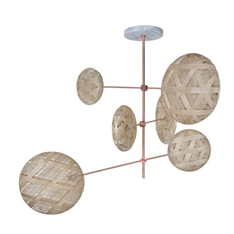 Forestier ceiling light Chanpen Structure 6-light with sparkling lighting effects and stylish design for modern spaces.