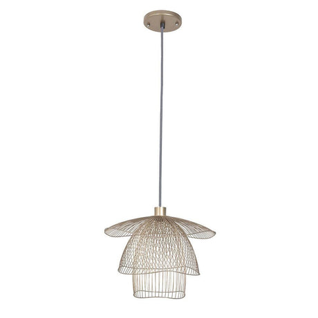 Forestier pendant light Papillon Ø 56 cm in an elegant design with metal wires and sustainable material.