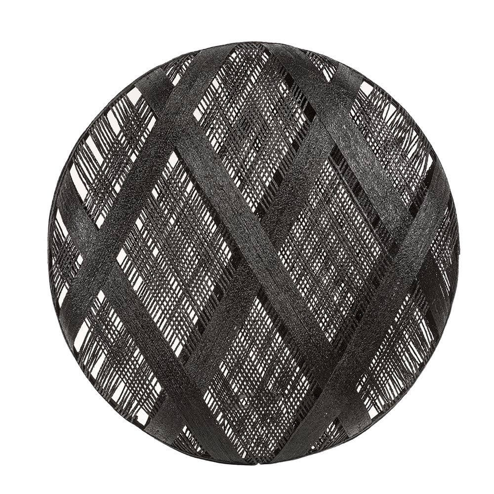 Forestier Lampenschirm Chanpen Diamond in elegantem schwarz mit orientalischem Design.