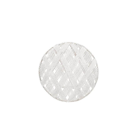 Forestier Lampenschirm Chanpen Diamond in elegantem, weißem Design mit floralen Mustern.
