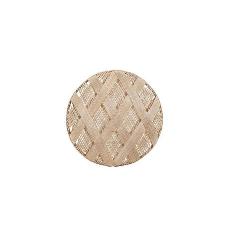Forestier Lampenschirm Chanpen Diamond aus natürlichen Materialien in elegantem Design mit rattan und gewebten Bananenbaumfasern.