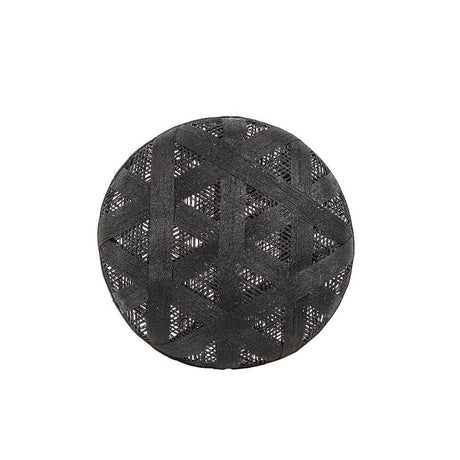 Forestier Lampenschirm Chanpen Hexagonal in Schwarz, gefertigt aus natürlichen Materialien mit elegantem Design.