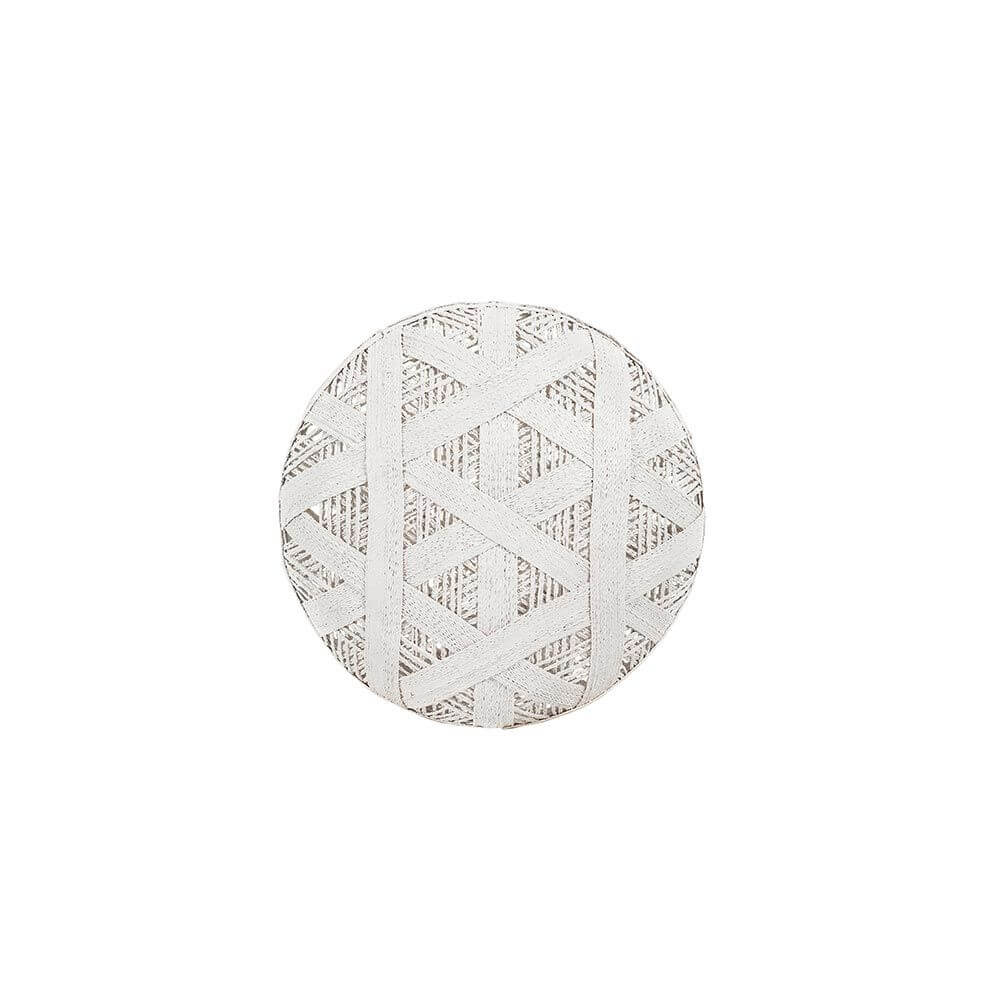 Forestier Lampenschirm Chanpen Hexagonal mit elegantem, gewebtem Design aus natürlichen Materialien.