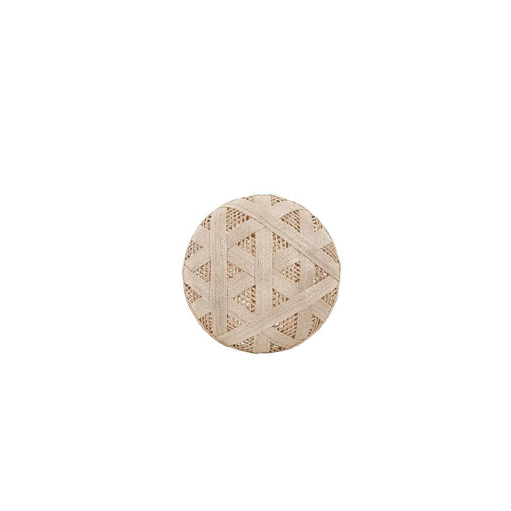 Forestier Lampenschirm Chanpen Hexagonal, runder, gewebter Lampenschirm mit natürlichem Design.