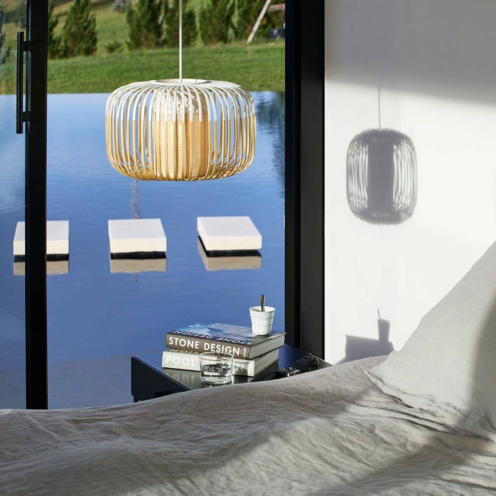 Forestier Outdoor-Hängelampe Bamboo IP44