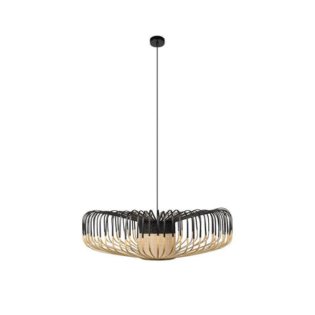Forestier Pendelleuchte Bamboo Ø 80cm Up in modernem Zen-Look mit natürlichem Bambusdesign.
