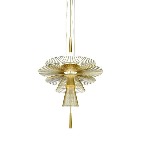 Forestier LED pendant light Gravity Origin Ø 120 cm in an elegant design and special lighting effect.