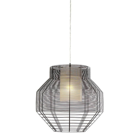 Forestier Mesh pendant light Ø 48cm in a modern design with a woven structure and natural contrast.