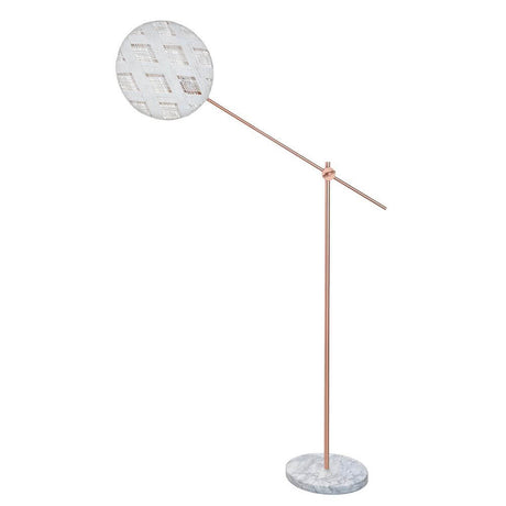 Forestier floor lamp Chanpen Diamond with marble base in modern design for creative lighting in living spaces.
