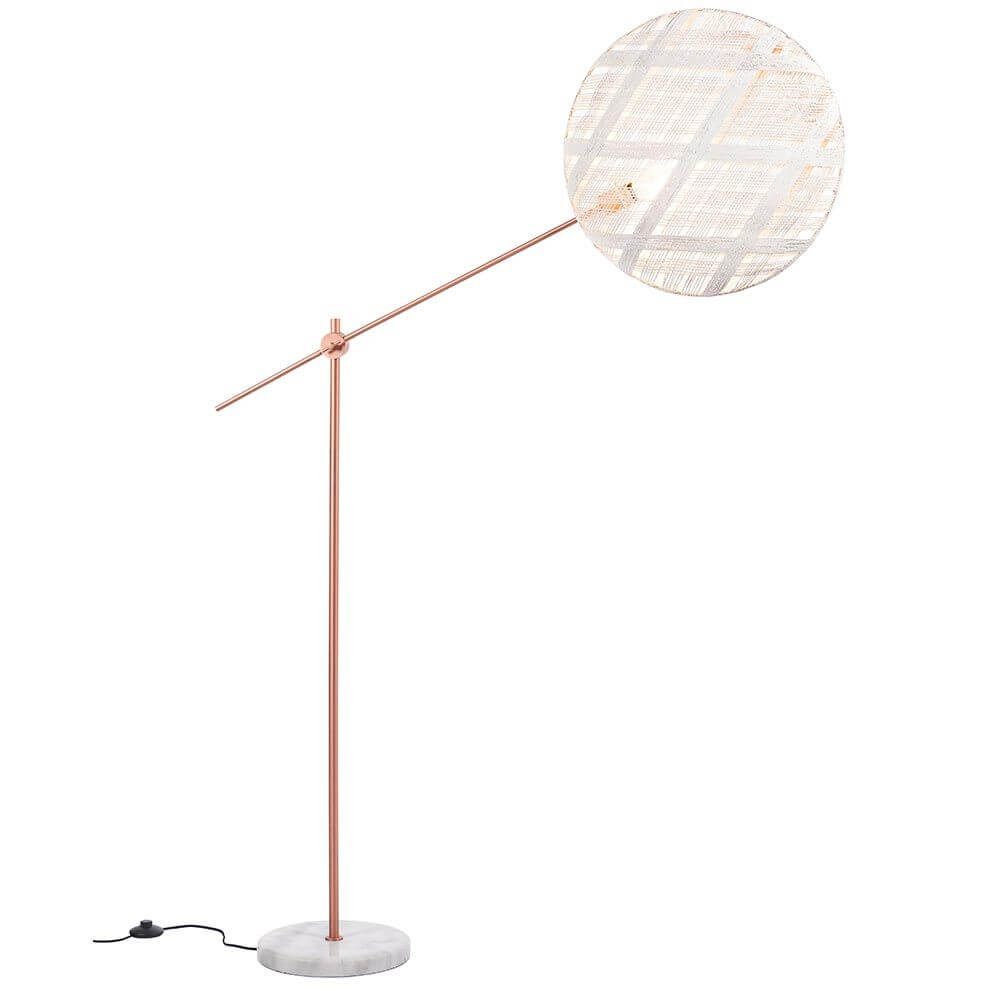 Forestier Stehlampe Chanpen Diamond mit Marmorfuß in modernem Design, elegant und kreativ für jeden Wohnraum.