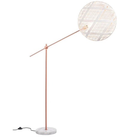 Forestier floor lamp Chanpen Diamond with marble base in modern design, elegant and creative for any living space.