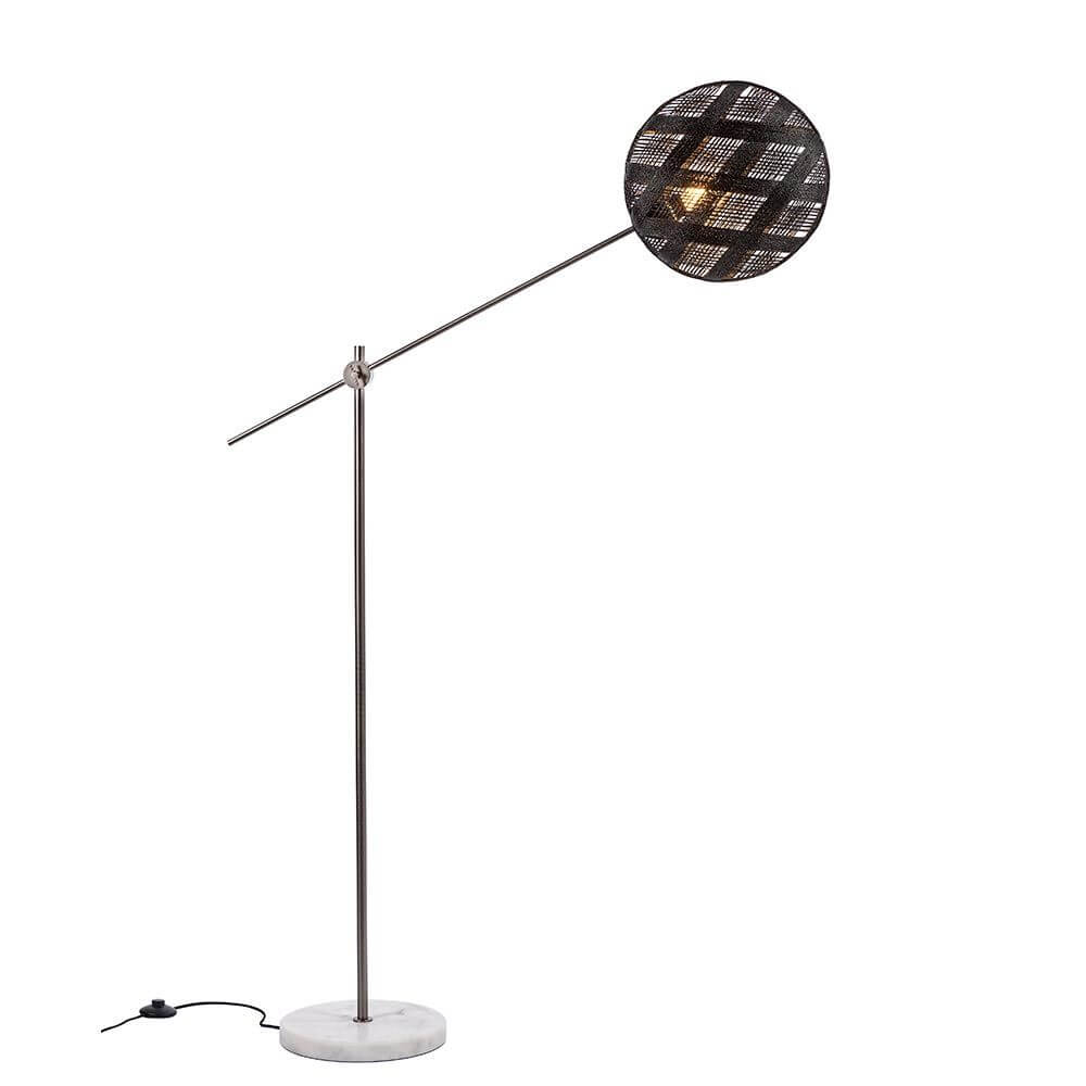 Forestier Stehlampe Chanpen Diamond mit Marmorfuß in modernem Design für kreative Beleuchtung.